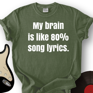 Brain of Lyrics T-Shirt
