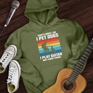 I Pet Dogs With Guitar Hoodie