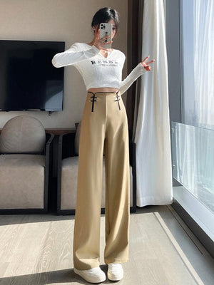 Casual High Waisted Pants