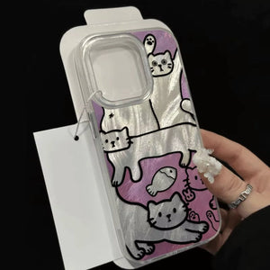 Cat Metallic Phone Case