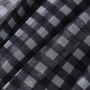 Checkered Strapless Top & Mini Skirt Two Piece Set