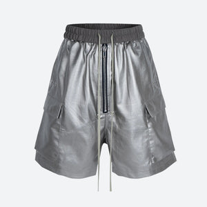 Cyberpunk Faux Leather Shorts
