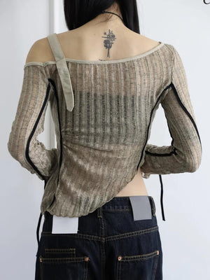 Grunge Asymmetrical Top