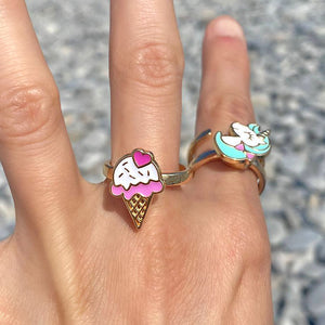 Ice Cream Anxiety Spin Ring π§