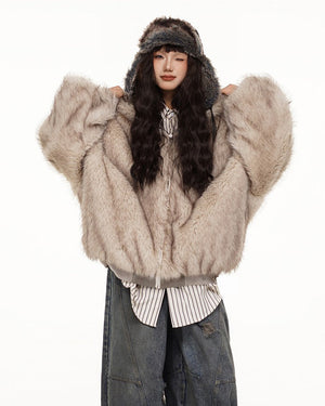 Cyber Angel Reversible Bomber Jacket