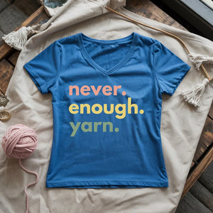 Never Enough Yarn Lady V-neck