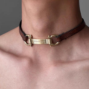 Tag Choker Necklace