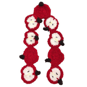 Apple Core Crochet Scarf
