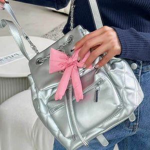 Puffy Bow Keychain