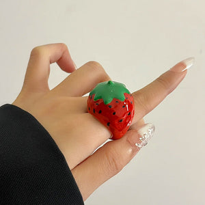 Strawberry Chunky Ring
