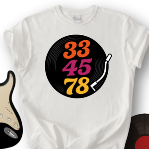 33-45-78 Record T-Shirt