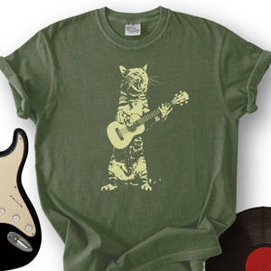Cat Acoustic Guitar T-Shirt