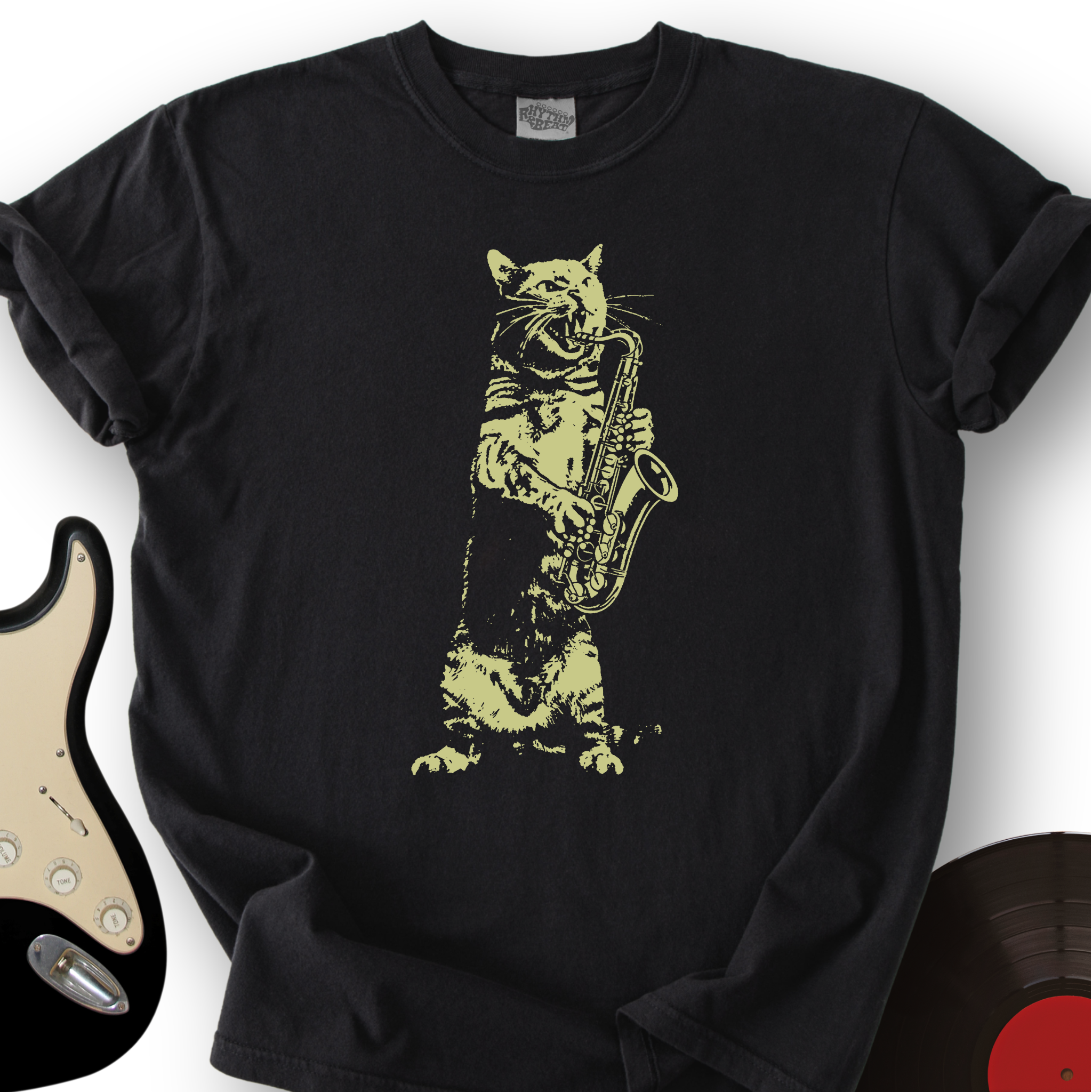 Cat Saxophone T-Shirt