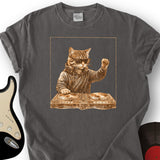 Cat DJ Spinning T-Shirt