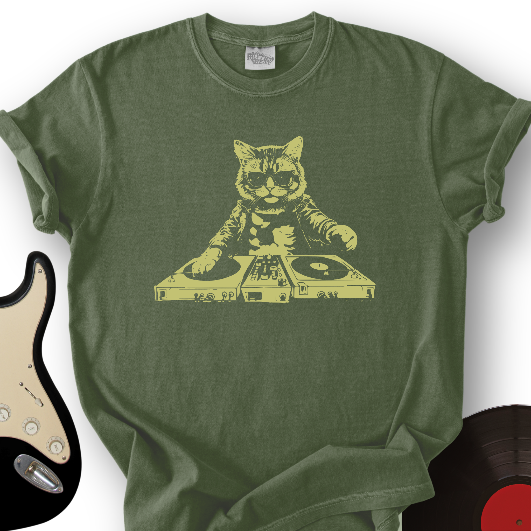 Cat DJ T-Shirt