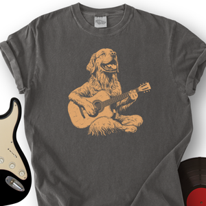 Golden Retriever Guitar T-Shirt