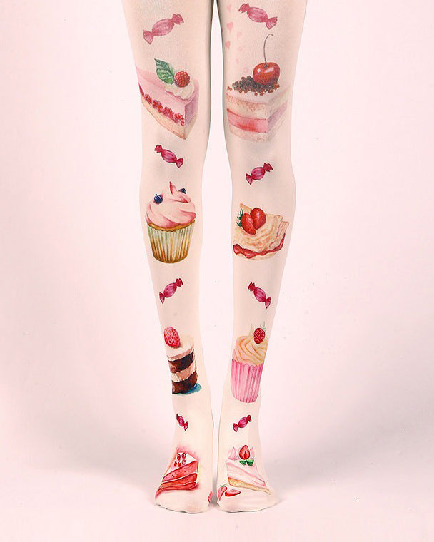 Cake Print Tights