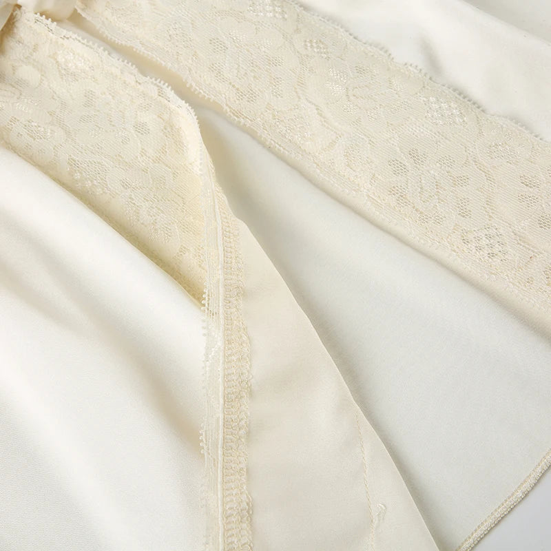 Coquette Split Front Lace Top