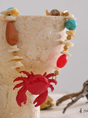 Crab Beaded Necklace