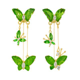Fairy Butterfly Green Earrings