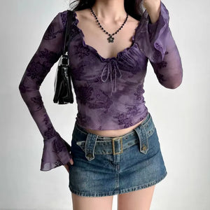 Floral Purple Top