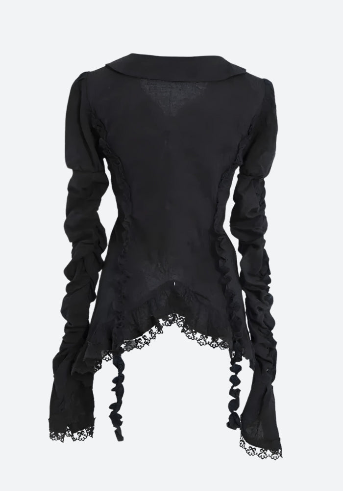 Goth Asymmetric Blouse