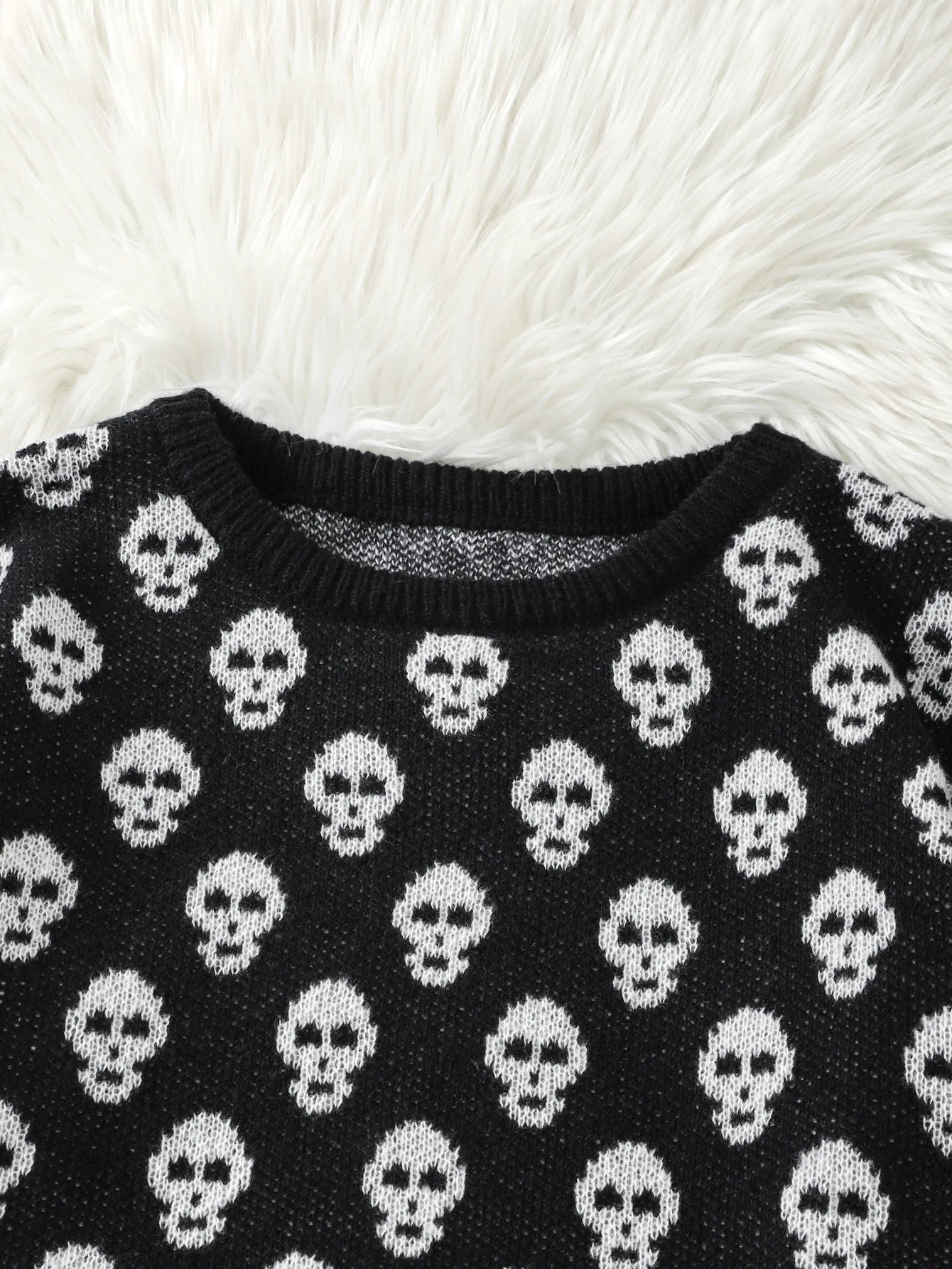 Goth Skull Pullover Sweater