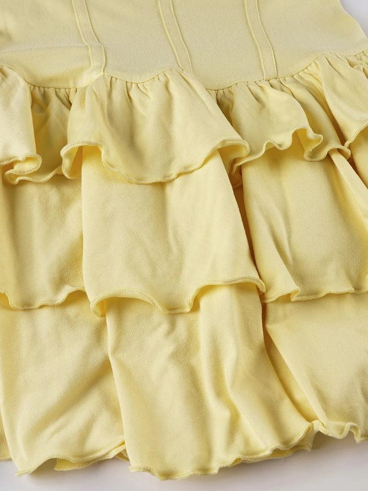 Ruffled Halter Mini Dress