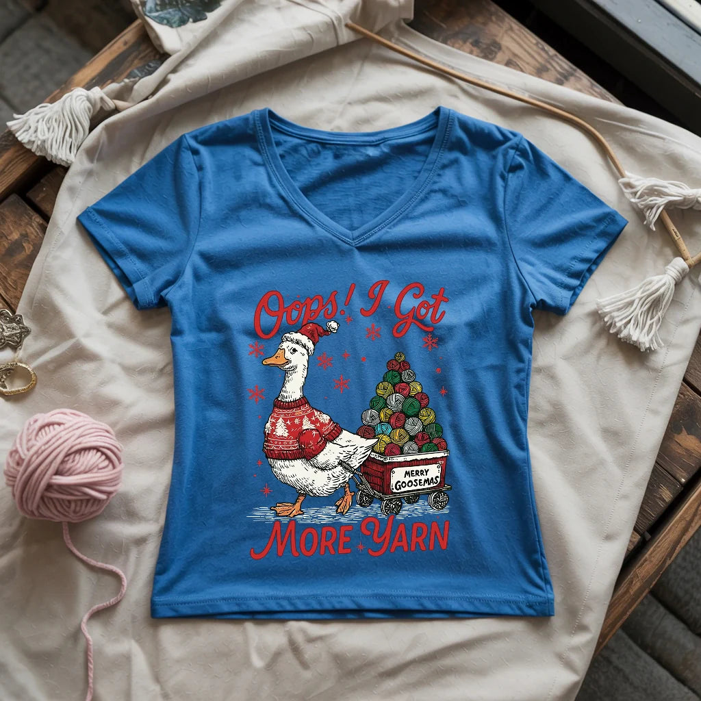 I Got More Yarn Lady V-neck