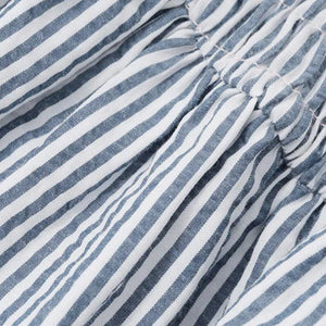 Soft Girl Striped Ruched Mini Dress