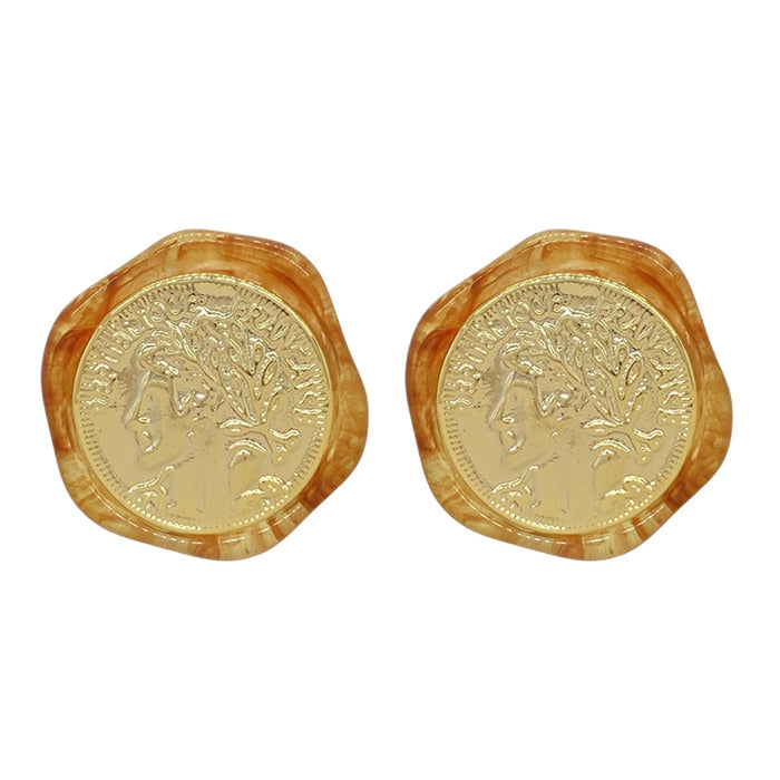 Vintage Aesthetic Coin Earrings