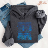 Watercolor knitting pattern Hoodie