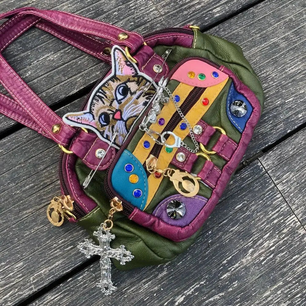 Y2K Cat Embroidered Bag