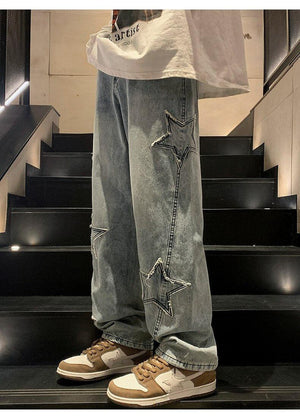 Y2K Embroidered Jeans