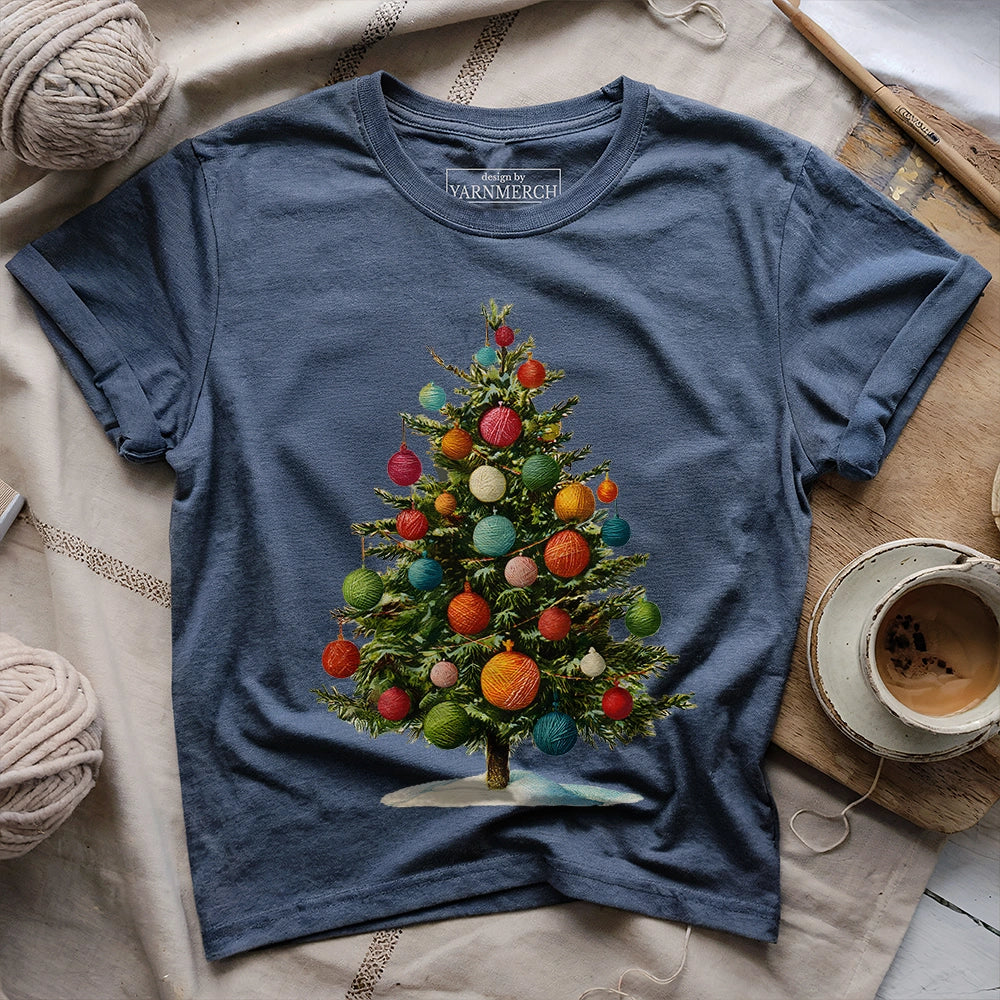 Yarn Christmas Tree T-shirt