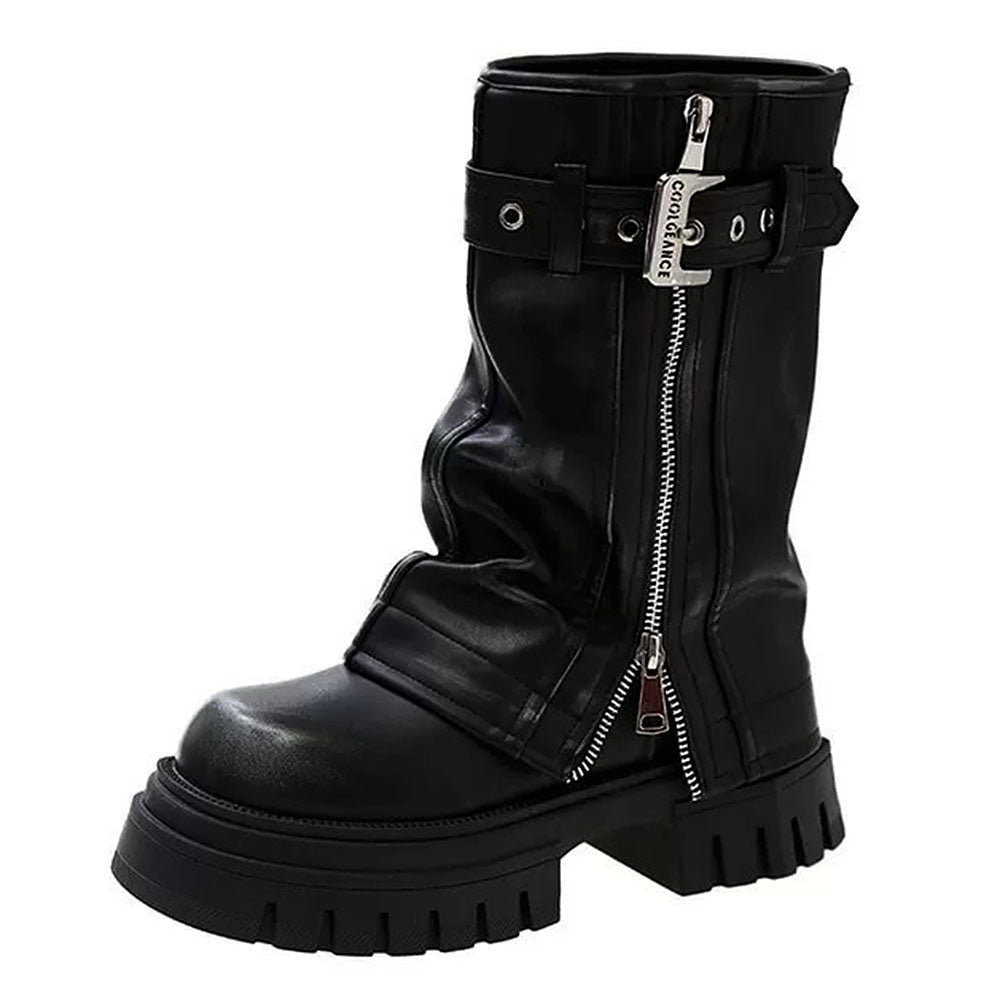 Forbidden Girlfriend Chunky Boots