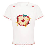Apple Embroidered T-Shirt