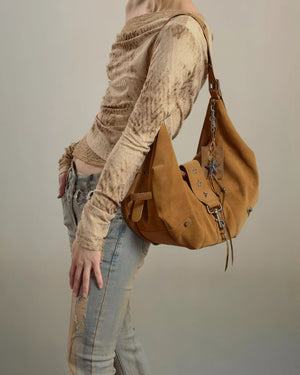 Star Detail Hobo Bag