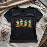 Santa’s Stitch Squad Lady V-neck