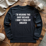 Wearing This Long Sleeve T-shirt