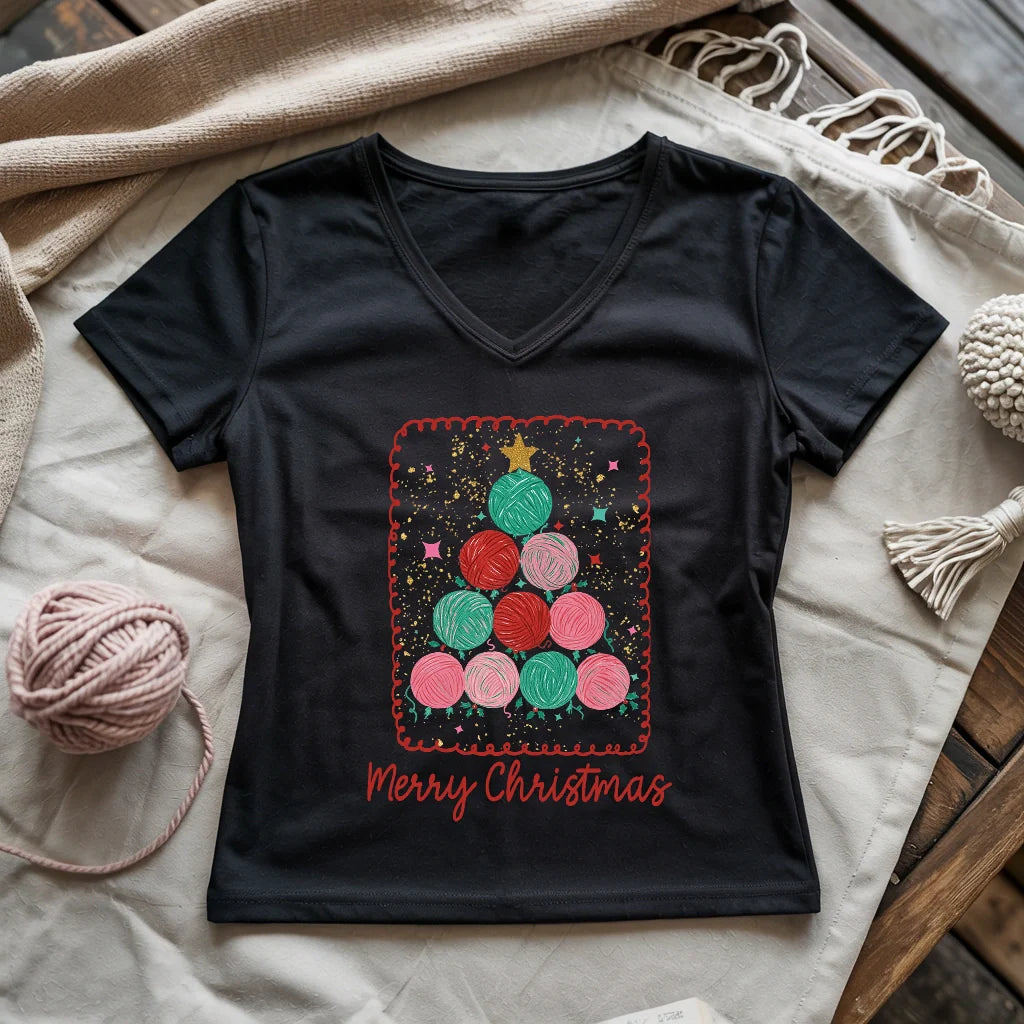 Yarn Tree Lady V-neck