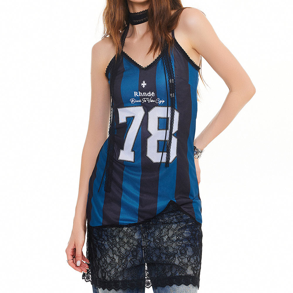 Blokette Core 78 Lace Trim Dress