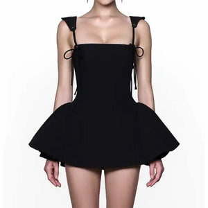 Gardens in Bloom Bow-Tie Mini Dress