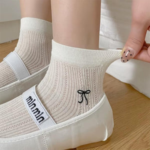 Coquette Bow Print Socks
