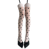 Coquette Polka Dot Suspender Tights