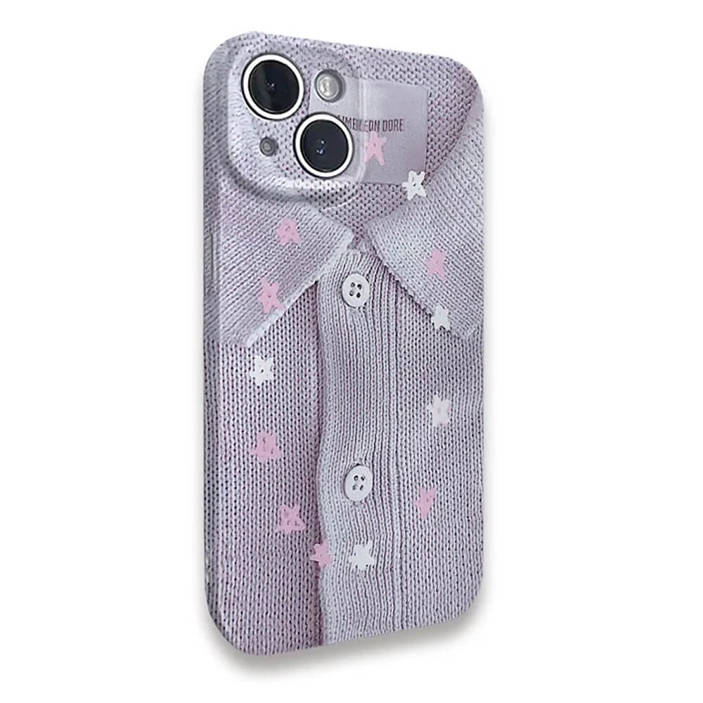 Cozy Knit Charm iPhone Case