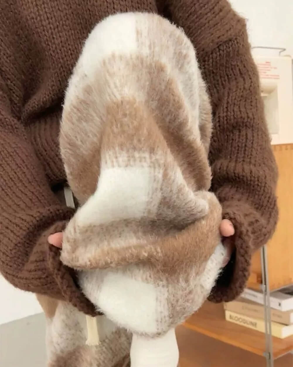 Fall Feels Cozy Plaid Trousers