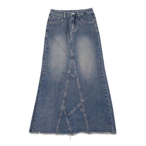 Teen Craft Denim Long Skirt