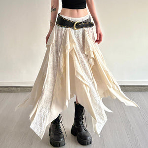 Fairycore Asymmetrical Maxi Skirt