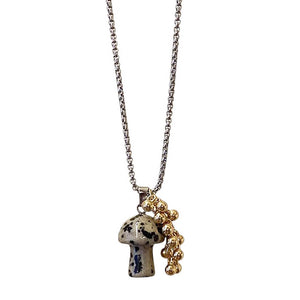 Fairycore Mushroom Pendant Necklace